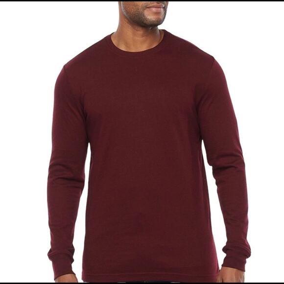 St. John's Bay Mens Crew Neck Long Sleeve T-Shirt Size Medium - Picture 1 of 4